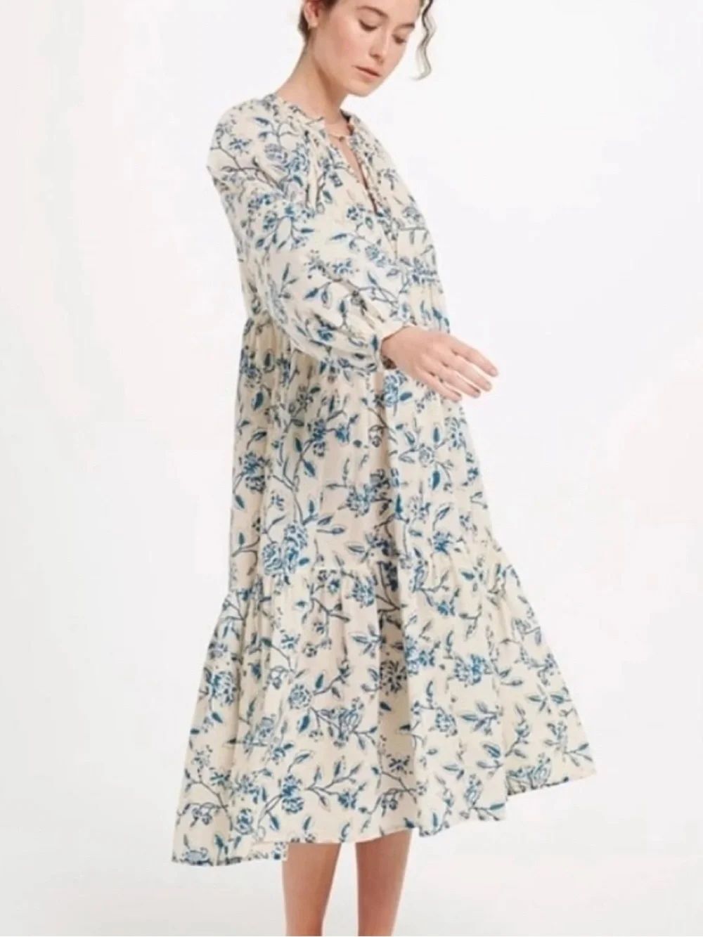 Matta NY Jaya Birdsong Dress Milk XS